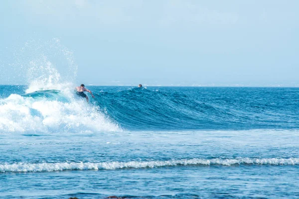 Ocean Plaży Padang Padang Indonezji — Zdjęcie stockowe