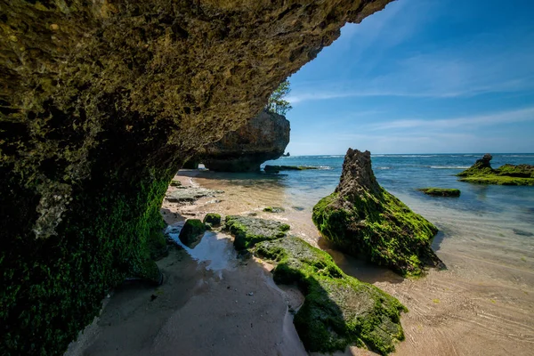 Padang Padang Beach Daytime Indonesia Stock Photo