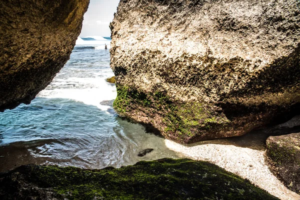 Padang Padang Beach Durante Día Indonesia — Foto de Stock