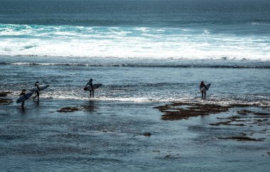 Endonezya 'daki Padang Padang plajı 