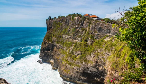 Scenic Kilátás Óceán Uluwatu Strand Indonézia — Stock Fotó