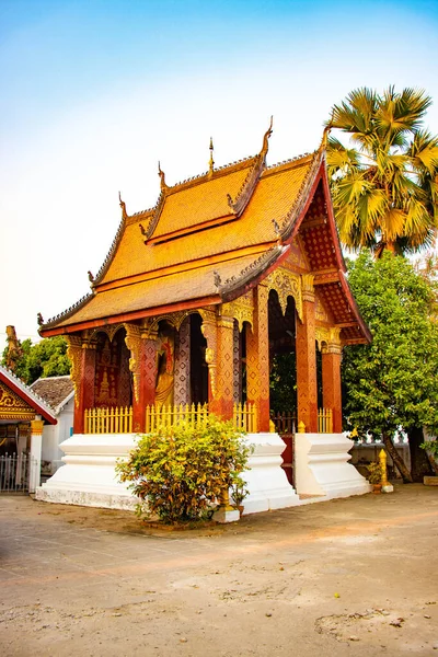 Boeddhistische Tempel Architectuur Laos — Stockfoto