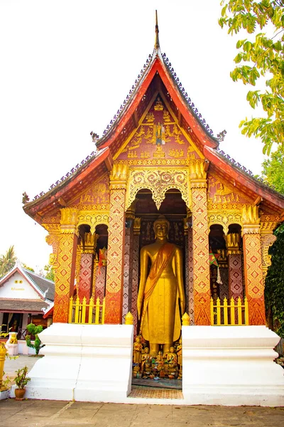 Arquitectura Del Templo Budista Laos —  Fotos de Stock