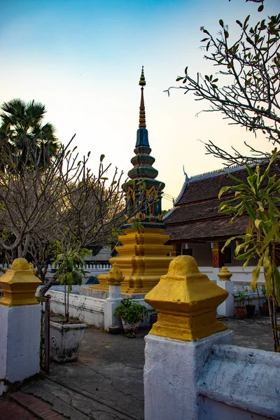 Arquitectura Del Templo Budista Laos —  Fotos de Stock