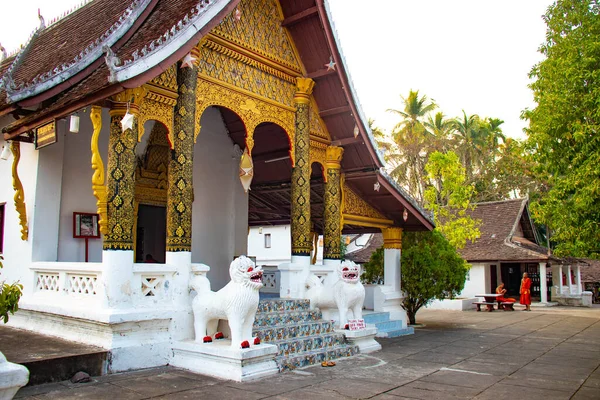 Buddhist Temple Architecture Laos — Stock Photo, Image