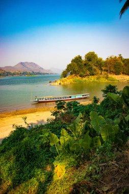 Luang Prabang, Laos 'taki Mekong Nehri. 