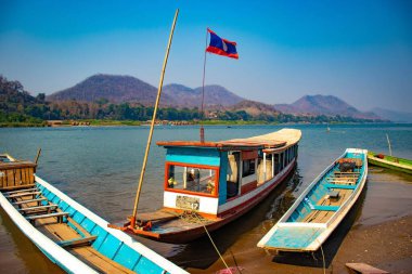 Luang Prabang, Laos 'taki Mekong Nehri. 