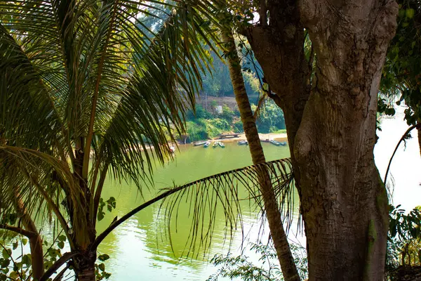 Rzeka Mekong Luang Prabang Laosie — Zdjęcie stockowe