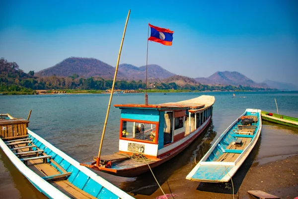 Río Mekong Luang Prabang Laos — Foto de Stock