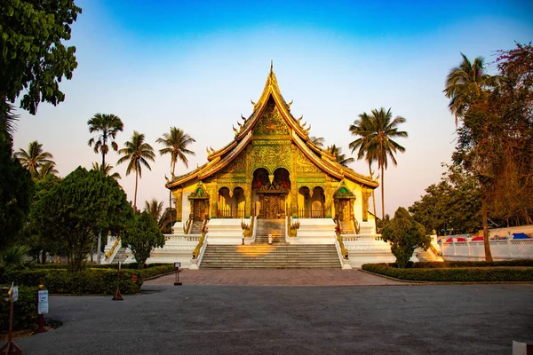 Arquitetura Templo Budista Laos — Fotografia de Stock