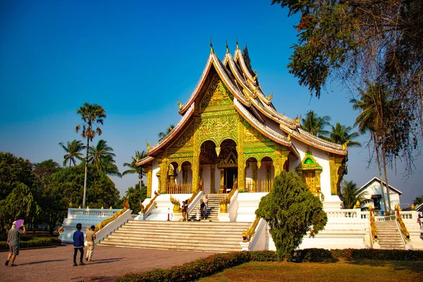 Буддийская Храмовая Архитектура Лаоса — стоковое фото