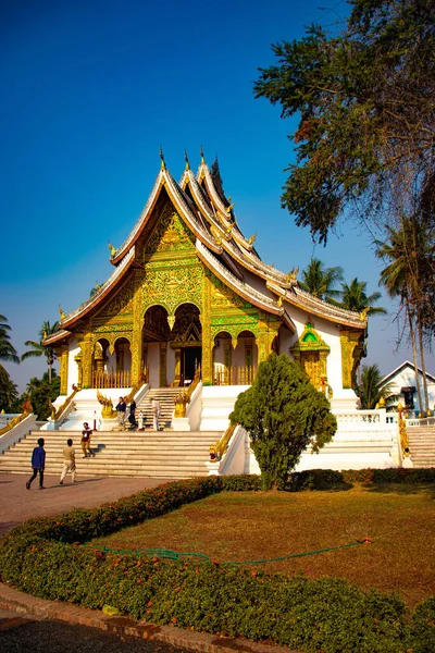 Boeddhistische Tempel Architectuur Laos — Stockfoto