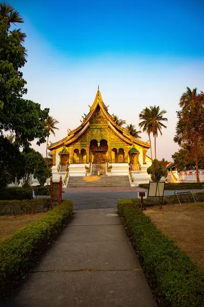 Boeddhistische Tempel Architectuur Laos — Stockfoto