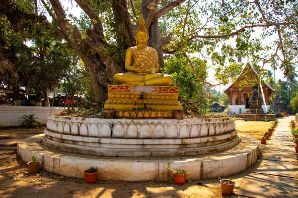 Arquitectura Del Templo Budista Laos —  Fotos de Stock