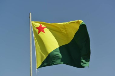 Brezilya bayrağının görüntüsünü kapat 