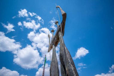 Brezilya 'nın Brasilia şehrindeki heykeller 