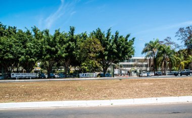 Brezilya 'nın Brasilia kentsel manzarası 