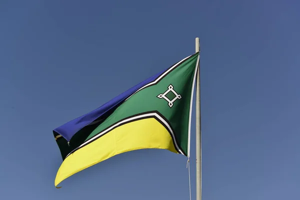 Close Afbeelding Van Braziliaanse Vlag — Stockfoto