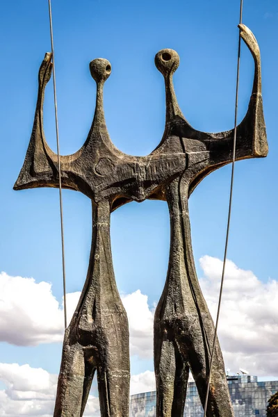 Statue Nella Città Brasilia Brasile — Foto Stock