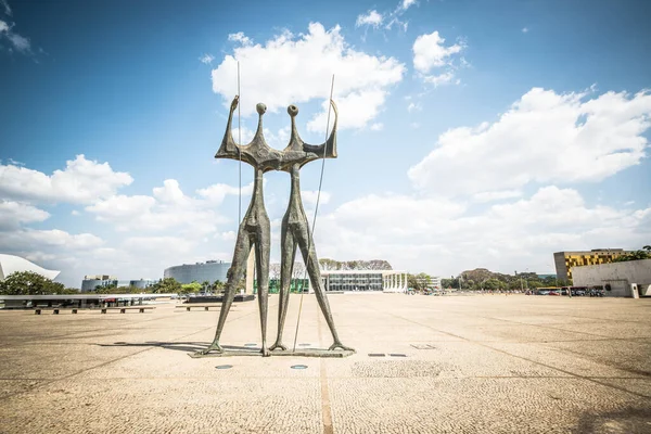 Statyer Brasilia Stad Brasilien — Stockfoto