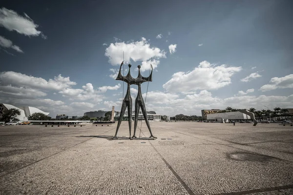 Statyer Brasilia Stad Brasilien — Stockfoto