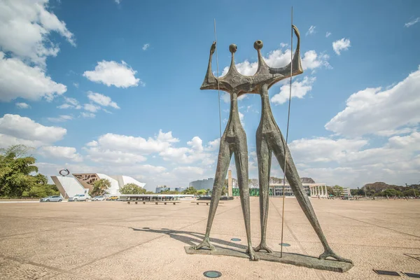 Statyer Brasilia Stad Brasilien — Stockfoto