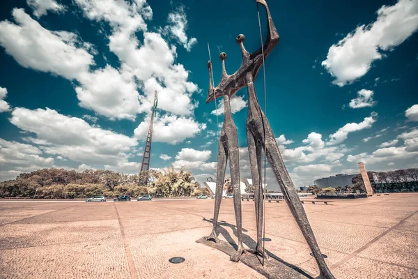 Statyer Brasilia Stad Brasilien — Stockfoto