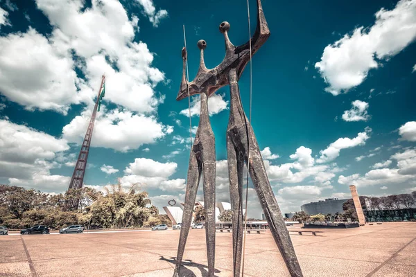 Estátuas Brasília Brasil — Fotografia de Stock