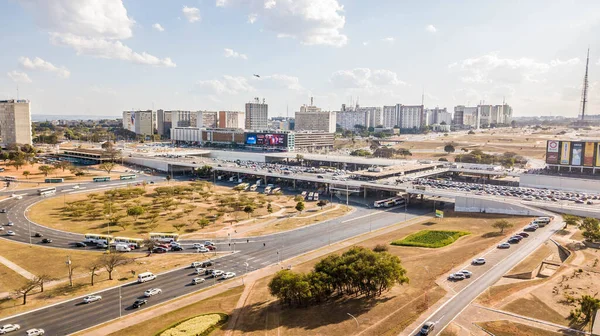 巴西利亚市空中景观 — 图库照片