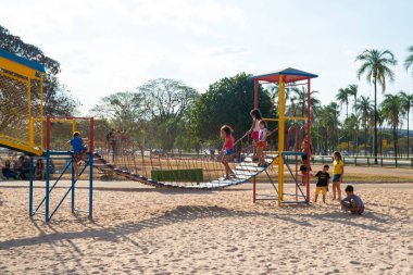 Brezilya 'nın Brasilia şehrinde gündüz vakti 