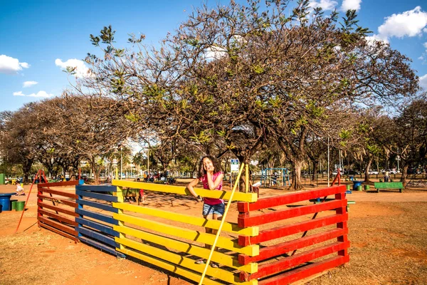 Brezilya Nın Brasilia Şehrinde Gündüz Vakti — Stok fotoğraf