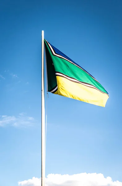 Brazíliai Állami Zászlók Közelednek — Stock Fotó