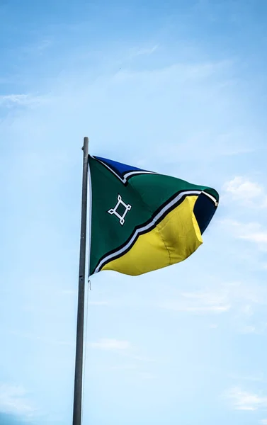Brazilské Státní Vlajky Zavřít — Stock fotografie