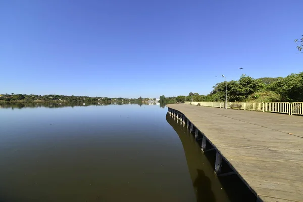 Lake Deck Sul Park Brazil — Stock Photo, Image