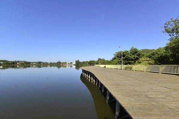 Lake Deck Sul Park Brazil — Stock Photo, Image