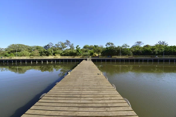 Lago Deck Sul Park Brasile — Foto Stock