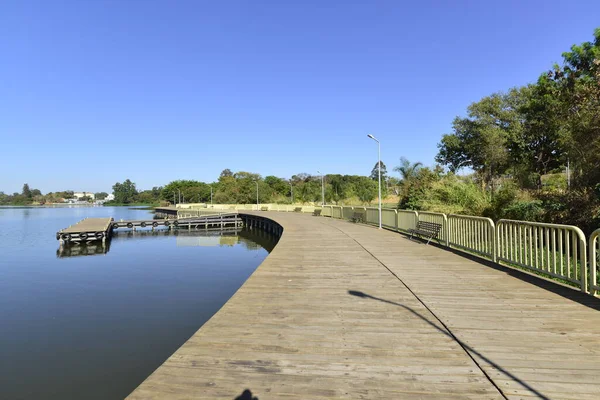 Lago Deck Sul Park Brasile — Foto Stock