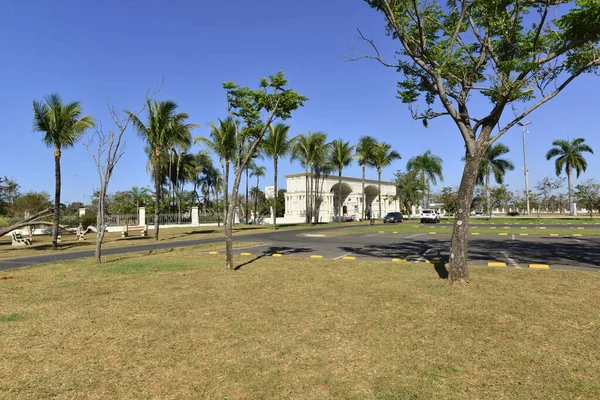 Solig Dag Deck Sul Park Brasilia Brasilien — Stockfoto