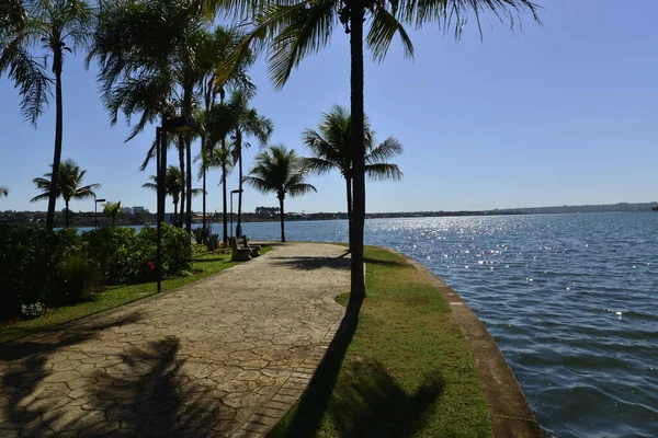 Lake Deck Sul Park Brasilien — Stockfoto