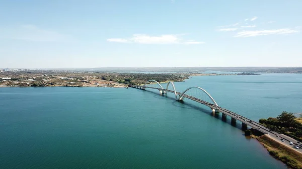 Bridge Повітряний Постріл Бразілія Бразилія — стокове фото