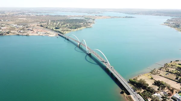 Bridge Air View Brasilia Brazil — стокове фото