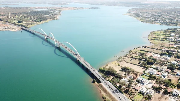 Bridge Air View Brasilia Brazil — стокове фото