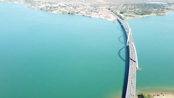 JK bridge aerial view, Brasilia, Brazil