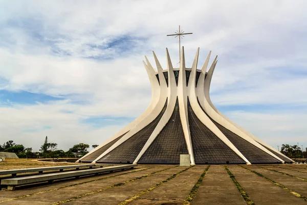 Decoração Perto Catedral Metropolitana Brasília Brasil — Fotografia de Stock
