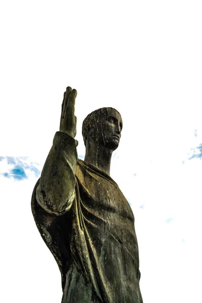 Steinstatue Der Nähe Der Metropolitan Cathedral Brasilia Brasilien — Stockfoto