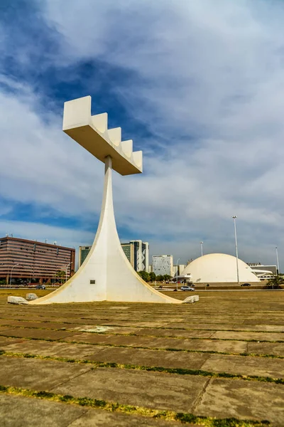 Decoración Cerca Catedral Metropolitana Brasilia Brasil —  Fotos de Stock