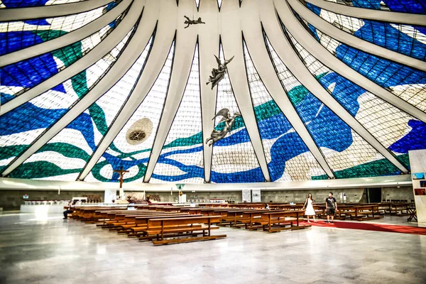 Metropolitan Cathedral Brasilia Brazil — стоковое фото