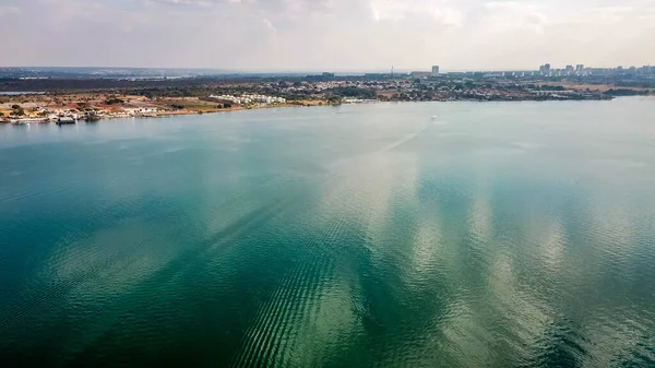 North Lake aerial shot, Brasilia, Brazil