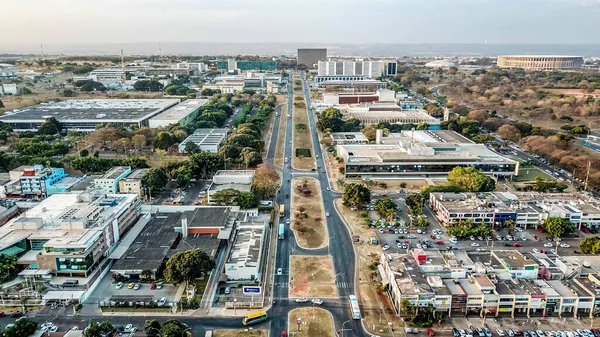 巴西巴西利亚市的空中景观 — 图库照片