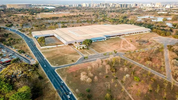 Brezilya Nın Brasilia Şehrinin Hava Manzarası — Stok fotoğraf